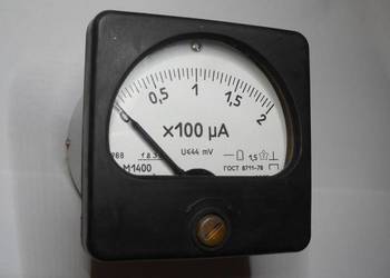 Miernik mikroamperomierz 200uA M1400