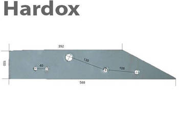 Płoza krótka HARDOX 86126/L części do pługa OVERUM