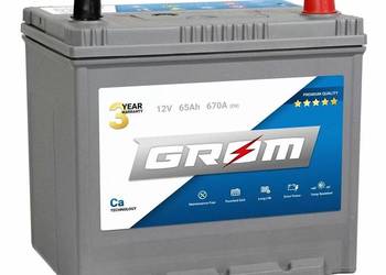 Akumulator GROM Premium 65Ah 670A EN Japan PRAWY PLUS DTR