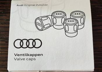 NAKRĘTKI NA WENTYLE AUDI ORYGINAŁ ASO - KOMPLET 4SZT. - NOWE
