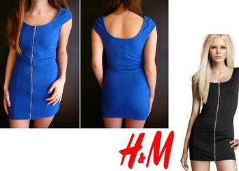 sukienka zamek zip suwak h&m 36 s tuba pencil ołówkowa banda