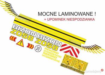 naklejki bizon rekord zo58