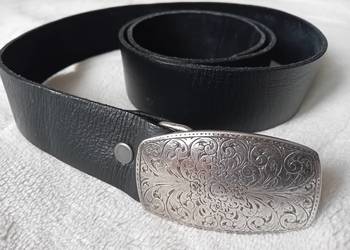 Pasek damski skórzany