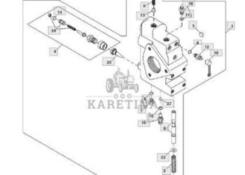 John Deere 7830 Blok Zaworów RE254025