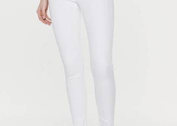 24/28 Spodnie Jeansy Replay białe Straight elastyczne 70-74 cm modelujące