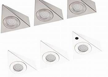 Lampki LED Do Zabudowy - 3 Sztuki - Białe - NOWE