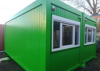 Kontener DUO mieszkalny / usługowy / biurowy z łazienką ok. 26 m2 zielony