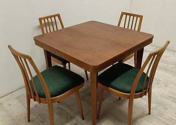 stół vintage Jitona Landsman & Nepozitek kwadratowy rozkładany do salonu