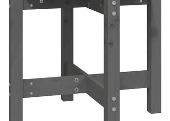 Stolik kawowy szary Ø 525x45 cm lite drewno sosnowe WM-822309