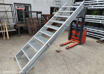 Schody metalowe wema wejście na 206 cm wysokości, loft