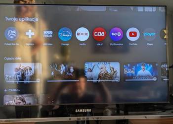 Mało używany telewizor Samsung o przekątnej 32 cale wraz z urządzeniem Chro