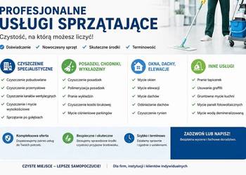 Czyszczenie kanałów wentylacyjnych, czyszczenie i mycie wysokościowe,