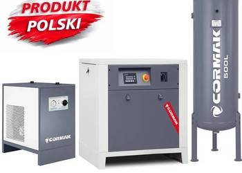 Kompresor LUFT700 + Osuszacz IZBERGN10S + Butla pionowa 500l