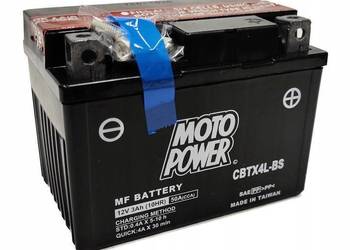 Akumulator motocyklowy Moto Power CBTX4L-BS YTX4L-BS 12V 3Ah