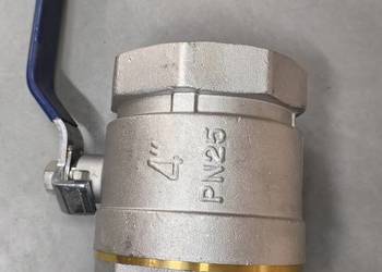 ZAWÓR KULOWY RĄCZKA NIEBIESKA GWxGW 4" PN 25