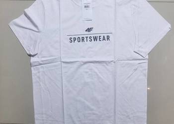 Nowa!! Koszulka męska biała 4F rozmiar XL (dostępne rozmiary XL-3XL)
