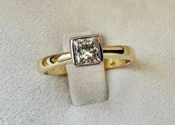 Złoty Pierścionek z Diamentem 0,5 ct Okazja!!!
