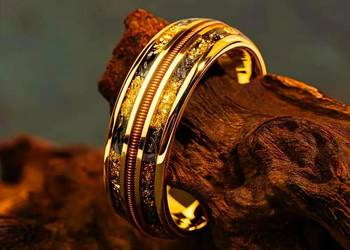 OBRĄCZKA SZEROKA 6 mm ze stali chirurgicznej ze sprężynką