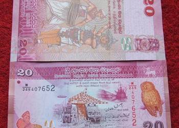 SRI LANKA 20 RUPEES Kolekcjonerski Banknot - 1 szt. UNC