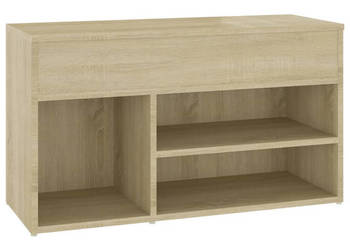 Ławka z miejscem na buty dąb sonoma 80x30x45 cm WM-808750