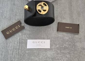 GUCCI  bransoletka skórzana damska szeroka fabrycznie nowa