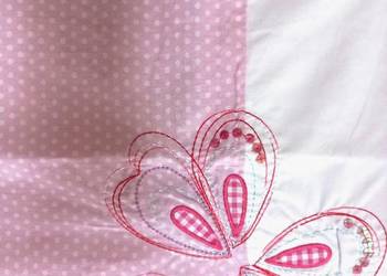 Pościel różowa Komplet 130x200 i 50x70 Bawełna stan bdb-