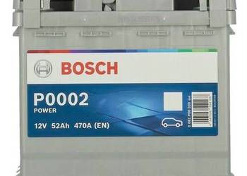 Akumulator 52Ah 470A Bosch P0002 prawy+