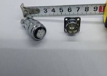 Złącze 3 pin wtyczka + gniazdo wtyk złącze przemysłowe