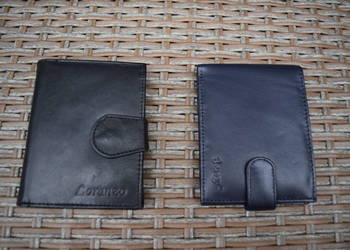 PORTFELE Skórzane z Niemiec 2 Sztuki Nowe Okazja Olsztyn Wysyłka