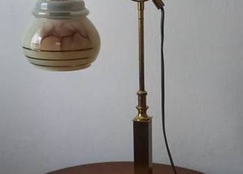 Mosiężna lampa gabinetowa z ruchomym ramieniem. Wysyłka