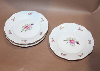 Komplet porcelanowych talerzyków 5 szt. Bohemia nr 874