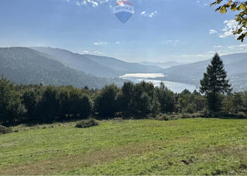 Widok na góry i jezioro międzybrodzkie i żywieckie