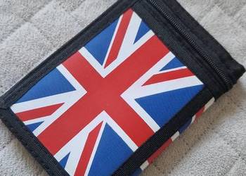 portfel z łańcuszkiem flaga UK Wielka Brytania dla dziecka chłopiec