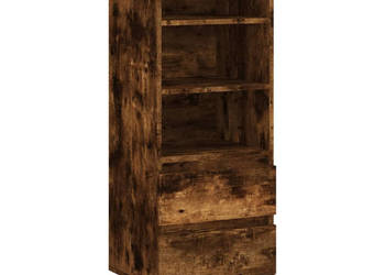 Wysoka szafka przydymiony dąb 40x36x110 cm WM-831513