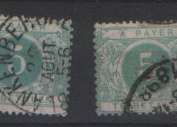 Zn. Belgia Porto Mi 3a, b, 5 kas 1895