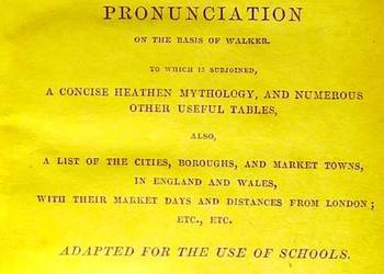 Johnsons english dictionary, Londyn 1844, 248 s. formatu 14 cm, oprawa twar