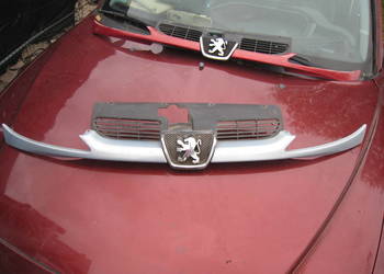 Grill Atrapa chłodnicy wlot powietrza Peugeot 206 srebrna / błękitna