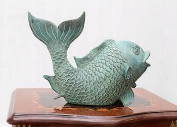 Ryba Rybka Fontanna z Brązu - Patyna Dekoracja