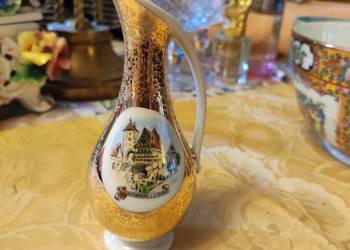Złoty dzbanuszek porcelana Royal Bavaria KM zamek