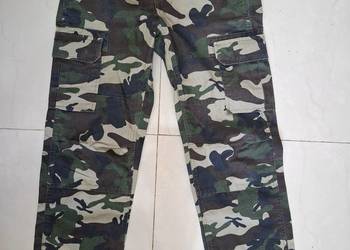 Bojówki cargo Dickies Ripstop Woodland Camo W28L30 spodnie moro