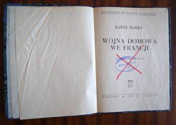 Karol Marks - Wojna domowa we Francji - 1948
