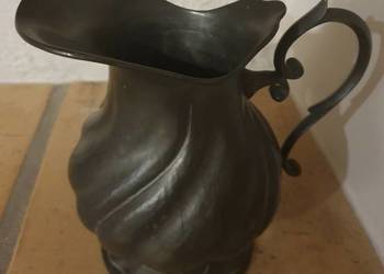 Stary DZBANEK secesyjny z sygnaturą plater cynowy unikatowy antyk