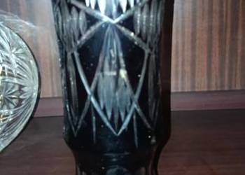 Wazon kryształowy wys. 38 cm fi 15