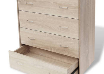 Komoda z 4 szufladami 60 x 305 x 71 cm kolor dębowy WM-242544