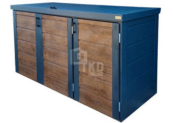 Zabudowa koszy na śmieci wiata obudowa 207x80x120 cm 3x240L TKD347