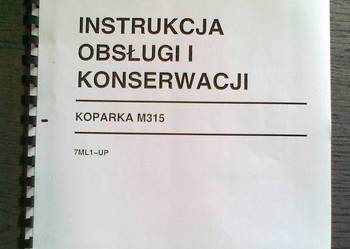 Instrukcka obsługi DTR koparka kołowa CAT M315