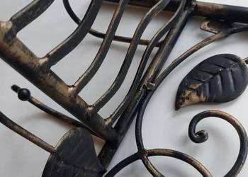 2 Wieszaki metal patyna