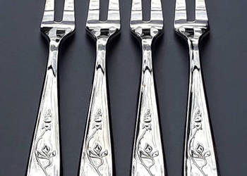 Posrebrzany widelec serwingowy do wędlin / mięs (nr.1), ANGIELSKI, Hefra