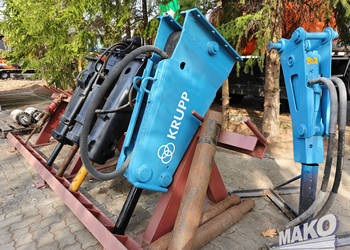 Młot hydrauliczny Krupp HM305 430kg do koparki / Grot 80mm