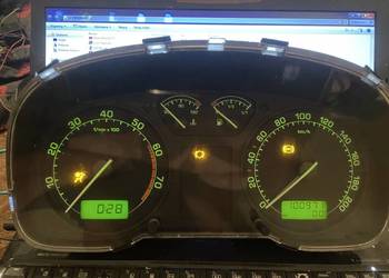 Licznik / Zegar Skoda Fabia I / Octavia I (zielone podświetlenie) – 100 971